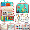 モンテッソーリ おもちゃ 知育玩具 シールブック お着替えの練習 学習玩具 ドレス学習ボード 指先の知育 ボタンの練習 基本的なスキルを学ぶ 靴紐結び 啓発玩具...