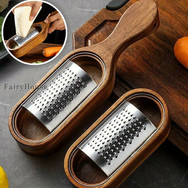 【無料送料】1個 ステンレススチールチーズグレーター、ストレージボックス付き - チーズ、皮むき、シャギング用のプレミアムグレーター、効率的なチーズ準備用の耐久性のあるキッチンツール、キッチングレーター
