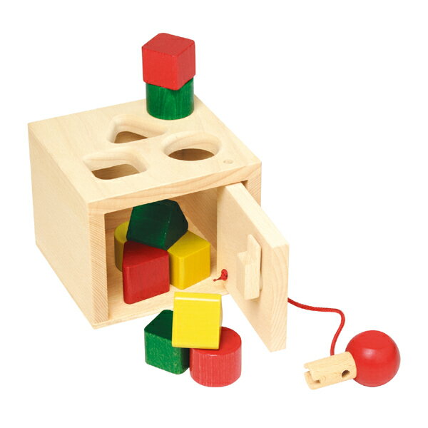 積み木 学習トイ ブロック はめこみ 形合わせ NIC キーボックス NC64558 知育玩具 ニック 出産祝い 木製 おもちゃ 0歳 1歳 2歳 3歳 4歳
