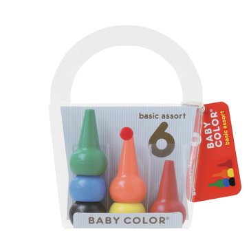 【日本製/安心/安全】あおぞら (AOZORA) ベビーコロール ベーシック クレヨン 6色セット (Baby Color Basic Assort 6C)【あす楽対応】