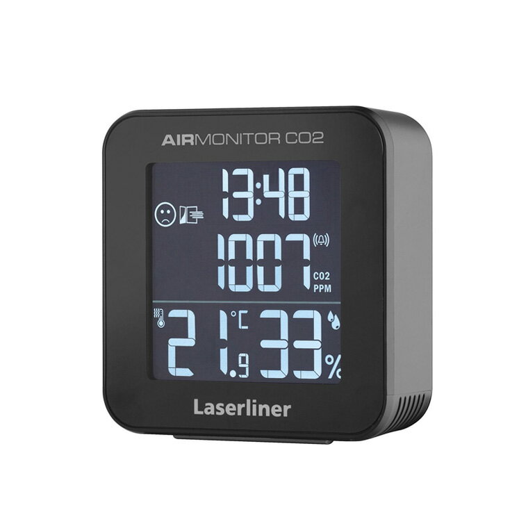Laserliner (レーザーライナー) エアーモニターCO? 4580313193515 CO2モニター 温湿度・時計表示 ナイトモード搭載 スイス製NDIRセンサー採用
