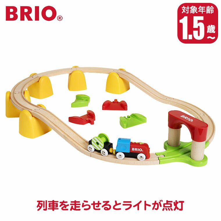 【エントリーで最大100%バック】BRIO ブリオ マイファースト バッテリーパワーレールセット 33710 知育玩具 おもちゃ 木製 2歳 3歳 4歳 男の子 女の子 誕生日プレゼント 誕生日 出産祝い 孫 クリスマスプレゼント レール 列車 電車 木製 車