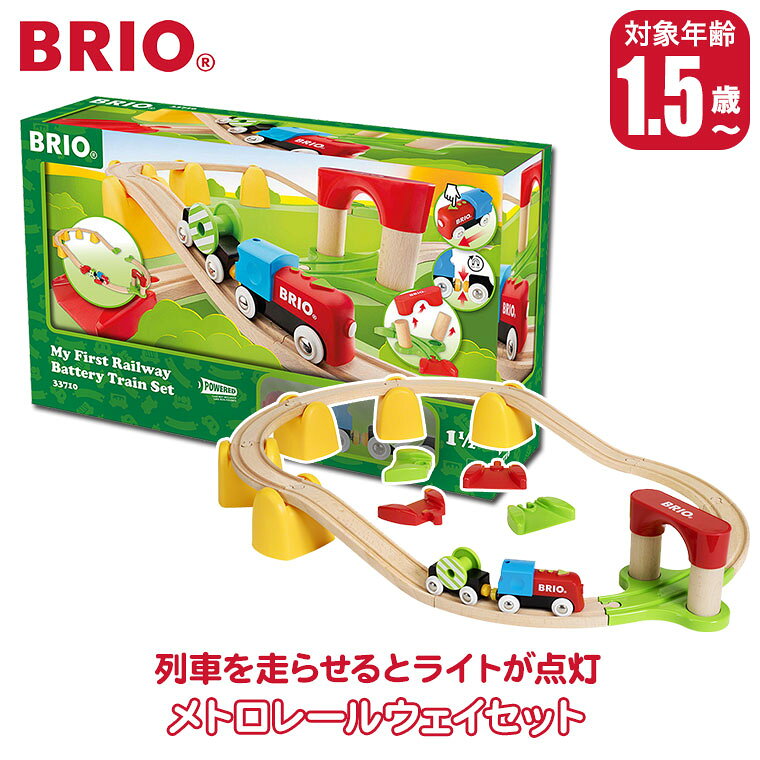 【レビュー特典あり】 BRIO ブリオ マイファースト バッテリーパワーレールセット ...