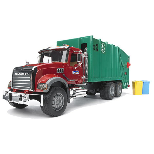 bruder ブルーダー MACK ごみ収集車 BR02812 知育玩具 車のおもちゃ 車 誕生日 1歳 2歳 2 歳児 3歳 4歳 5歳 6歳 男 男の子 3 歳児 4 歳 の おもちゃ こども 子供 女 女の子 小学生 誕生日プレゼント 砂場