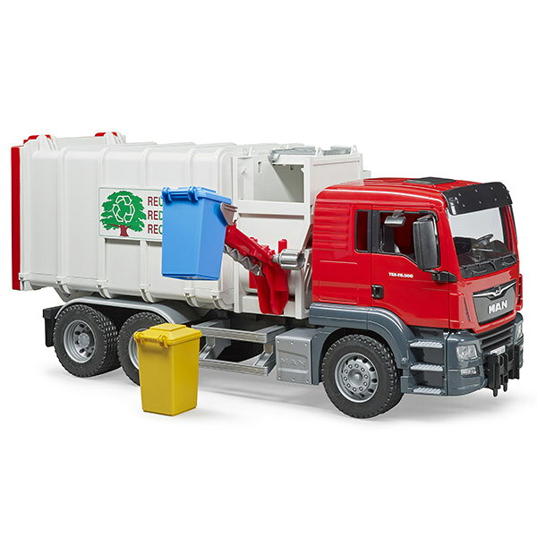 正規品 Bruder ブルーダー Man 横開きごみ収集車 Red Br 知育玩具 車のおもちゃ 車 1歳 2歳 2 歳児 3歳 4歳 5歳 6歳 男 男の子 3 歳児 4 歳 の おもちゃ こども 子供 女 女の子 小学生 誕生日プレゼント