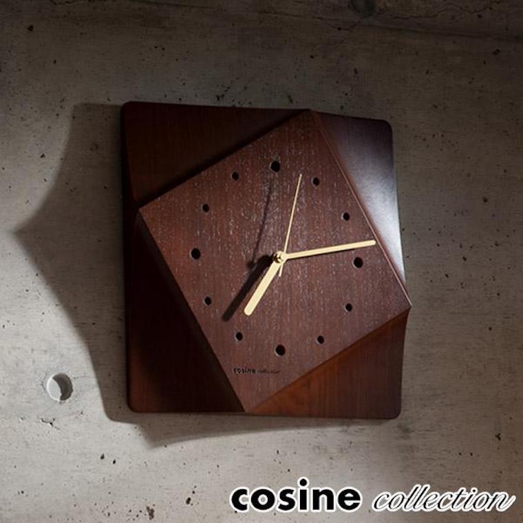 【プレゼント付】 コサインコレクション cosine collection 掛け時計 カットアウト cut out CW-16CW おしゃれ 木製 スイープタイプ 旭..