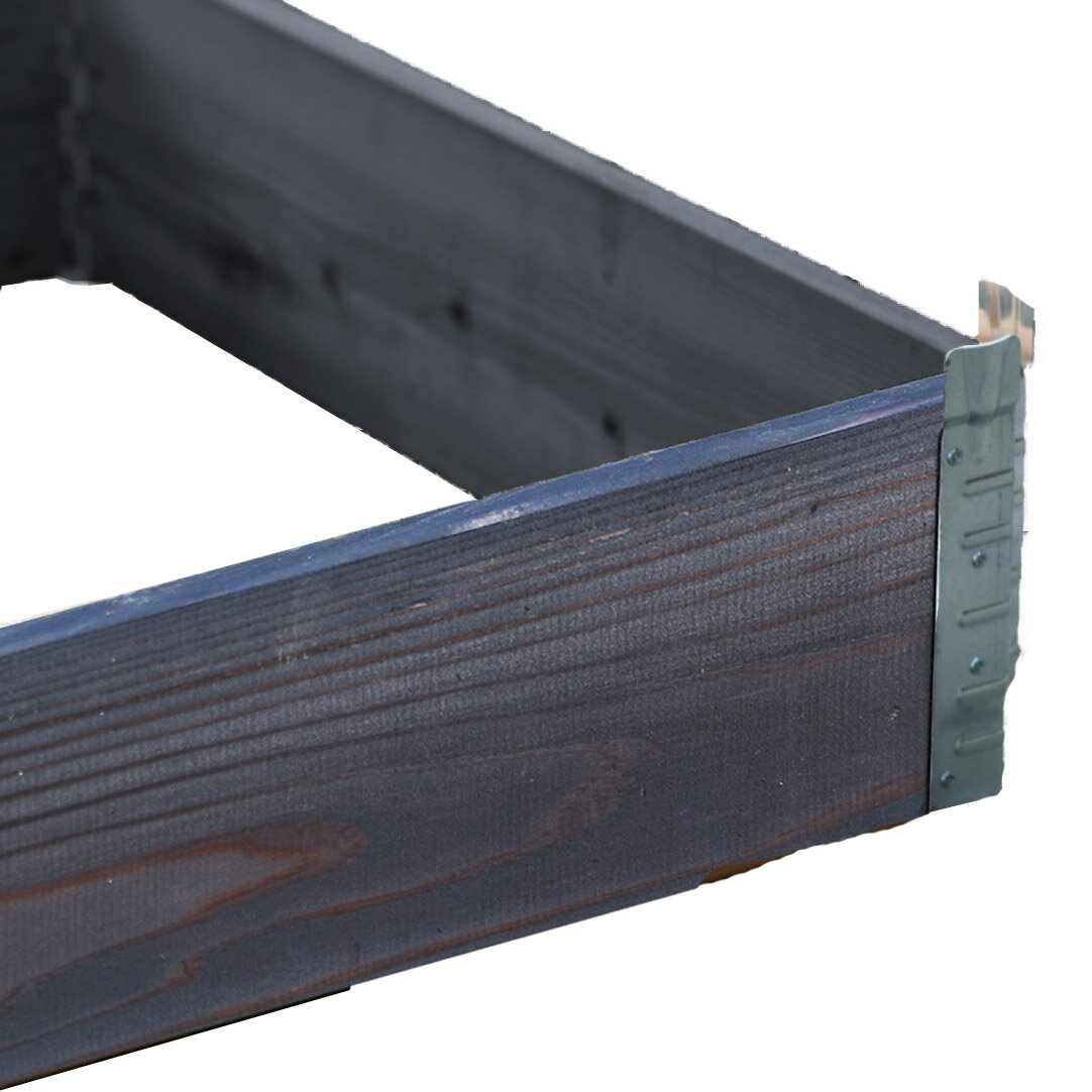 レイズドベッド a+design(エープラスデザイン) ガーデンボックス 800×600 ブラック プランター 植木 花壇 家庭菜園 DIY ad-0806bk 3