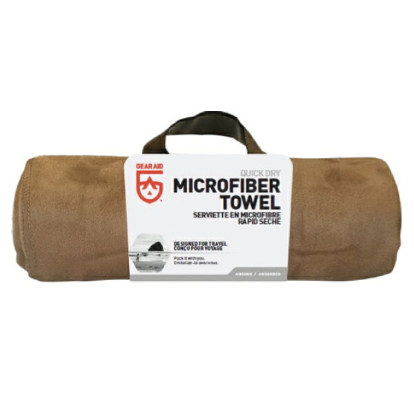 【エントリーで最大100%バック】 トレッキング キャンプ BBQ GEAR AID(ギアエイド) ADVENTURE TOOL マイクロファイバータオル モカ 13255 sun-wa-10065439 サンワショッピング サンプル画像2