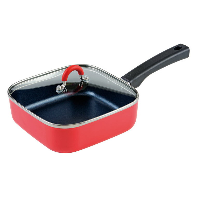 乐天商城 - 【エントリーで最大100%バック】 ToMay IH対応スクエアパン18cm レッド RB-1568 M03206 ギフト 贈り物 内祝い ギフト プレゼント お返し お歳暮 お中元