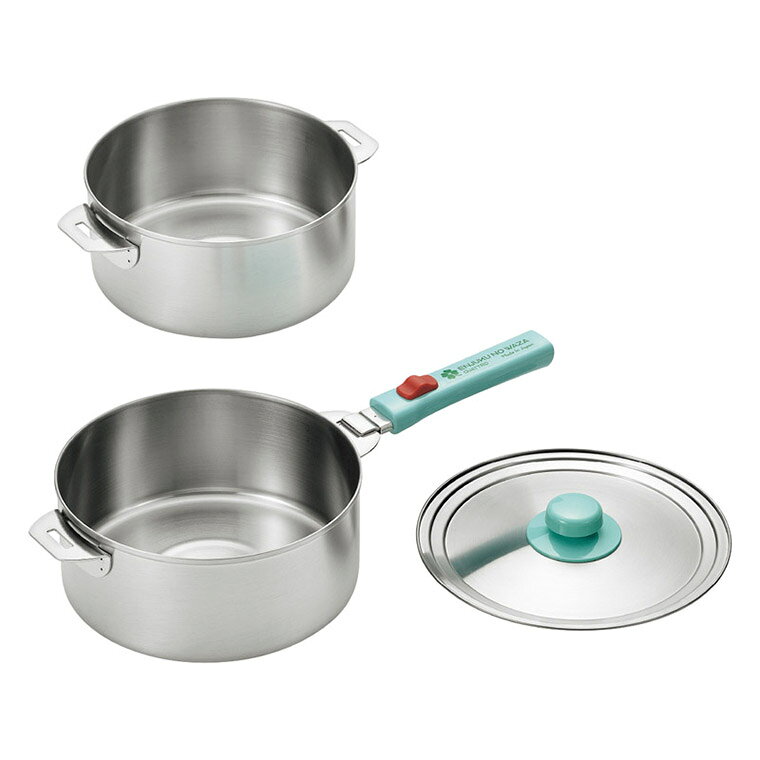 【エントリーで最大100%バック】 燕熟の技 ハンドル着脱式鍋18cm&20cmセット EJQ-1000 M03308 ギフト 贈り物 内祝い ギフト プレゼント お返し お歳暮 お中元