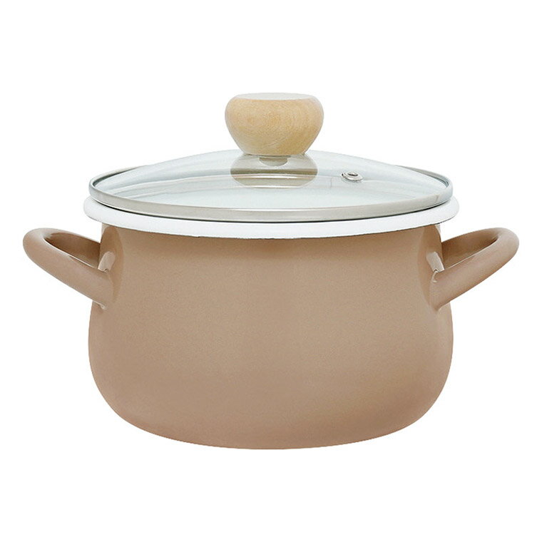 ストクック IH対応ホーロークッキングポット18cm ブラウン RB-3243 M03701 ギフト 贈り物 内祝い ギフト プレゼント お返し お歳暮 お中元