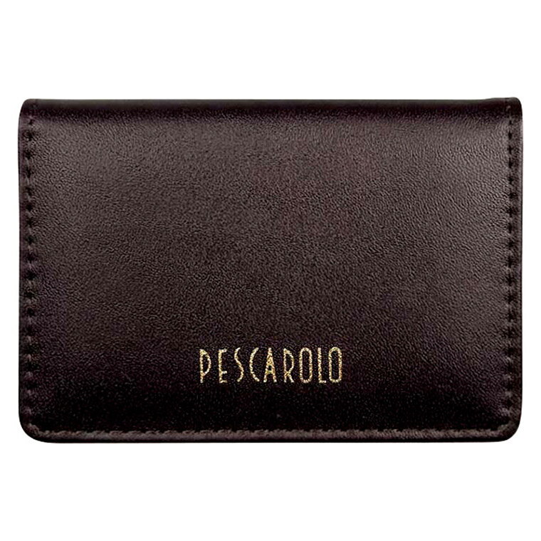 Synthetic Leather - 【エントリーで最大100%バック】 ペスカロロ 名刺入 チョコ PR704B M18602 ギフト 贈り物 内祝い ギフト プレゼント お返し お歳暮 お中元