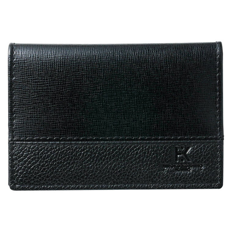 Synthetic Leather - 【エントリーで最大100%バック】 ヒロココシノ・オム 名刺入 クロ SHHAA013A M18603 ギフト 贈り物 内祝い ギフト プレゼント お返し お歳暮 お中元