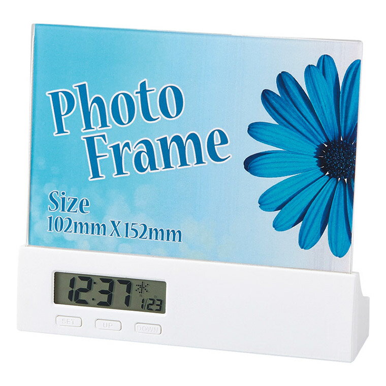 デジタル電波クロックフォトスタンド メニモ 6172-26 M50711 ギフト 贈り物 内祝い ギフト プレゼント お返し お歳暮 お中元