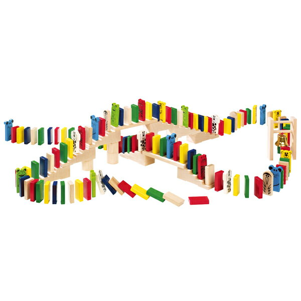 ブロック（2歳向き） 積み木 学習トイ ブロック ハバ HABA アニマルドミノレース HA1172 送料無料 (積木) 知育玩具 HABA 知育玩具 おもちゃ ドミノ 出産祝い 1歳 2歳 3歳 4歳