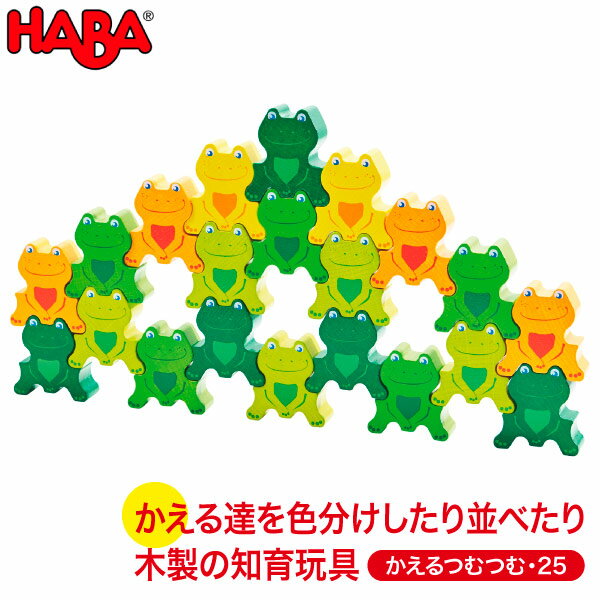 積み木 学習トイ ブロック ハバ HABA エデュケーション かえるつむつむ・25 WF158791 送料無料 おもちゃ 知育玩具 木製 1歳 1歳半 2歳 3歳 木のおもちゃ 小学生 子供 子ども 男の子 女の子 学習 教育 教材