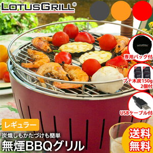 【数量限定・お買い上げでグリルマット2枚プレゼント】【正規品】無煙炭火バーベキューコンロ ハーフェレ ロータスグリル レギュラー お試し炭付 USB電源ケーブル付 無煙 バーベキュー BBQ G-RO-34PNC2 G-OR-34PNC2 G-AN-34PNC2 【あす楽対応】通販格安セール情報 楽天 通販