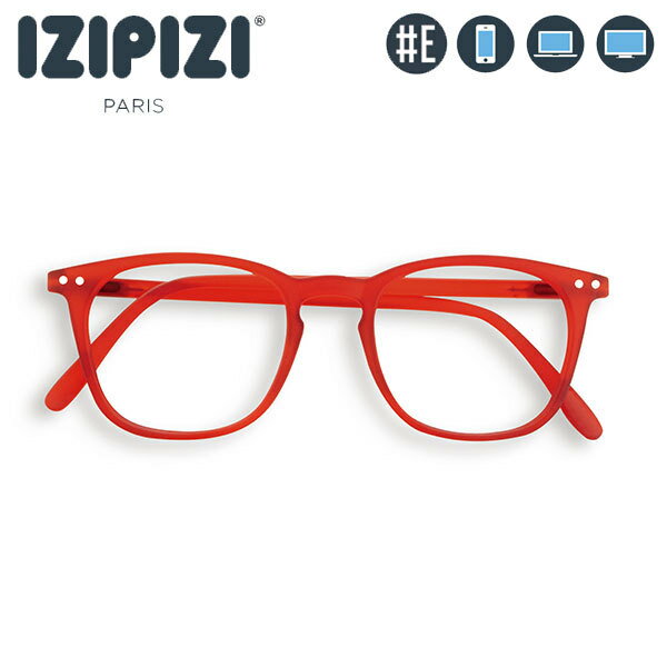 IZIPIZI (イジピジ) PCメガネ ブルーライトカット #E レッド 3760222629706 おしゃれ PCグラス