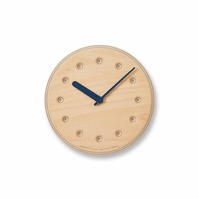 レムノス Lemnos Paper-Wood CLOCK dot ペーパーウッド クロック ドット DRL19-07 掛け時計 おしゃれ シンプル [3]
