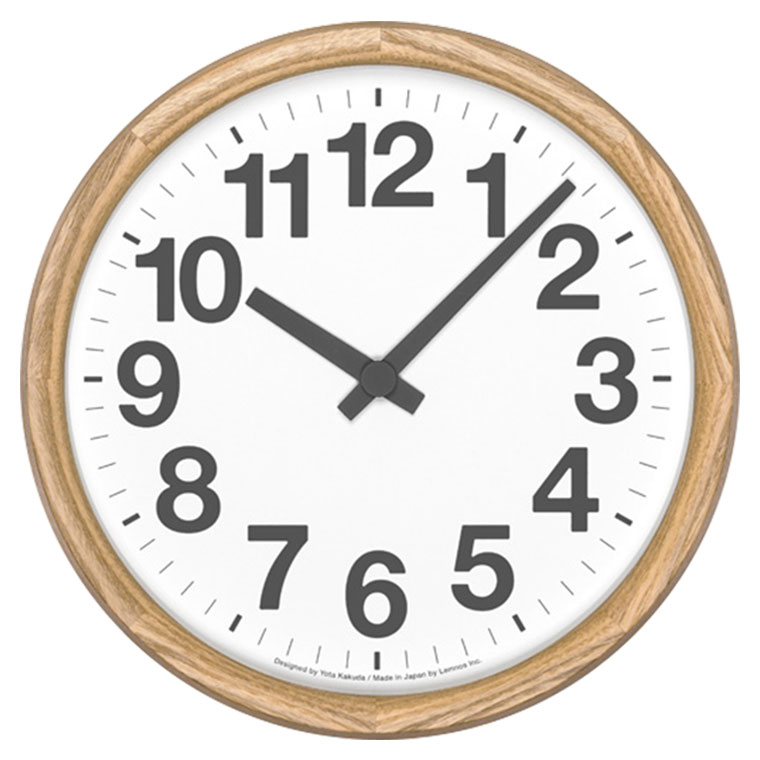 レムノス 掛け時計 Lemnos Clock A Clock B OAK YK24-12 YK24-13 おしゃれ シンプル [3]