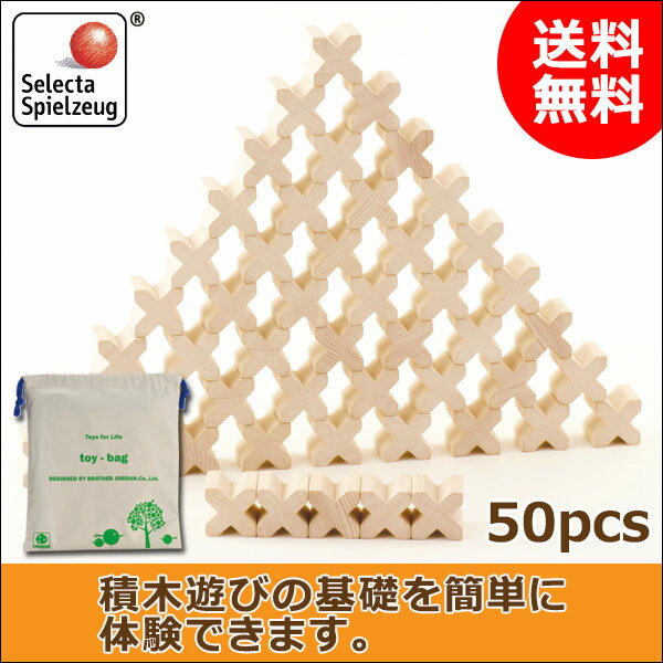 積み木 学習トイ ブロック セレクタ X(エックス)-BLOCKS・50 SE0006(積木) 知育玩具 SELECTA 赤ちゃん ベビー 出産祝い おもちゃ 1歳 2歳 3歳 4歳 女の子 男の子