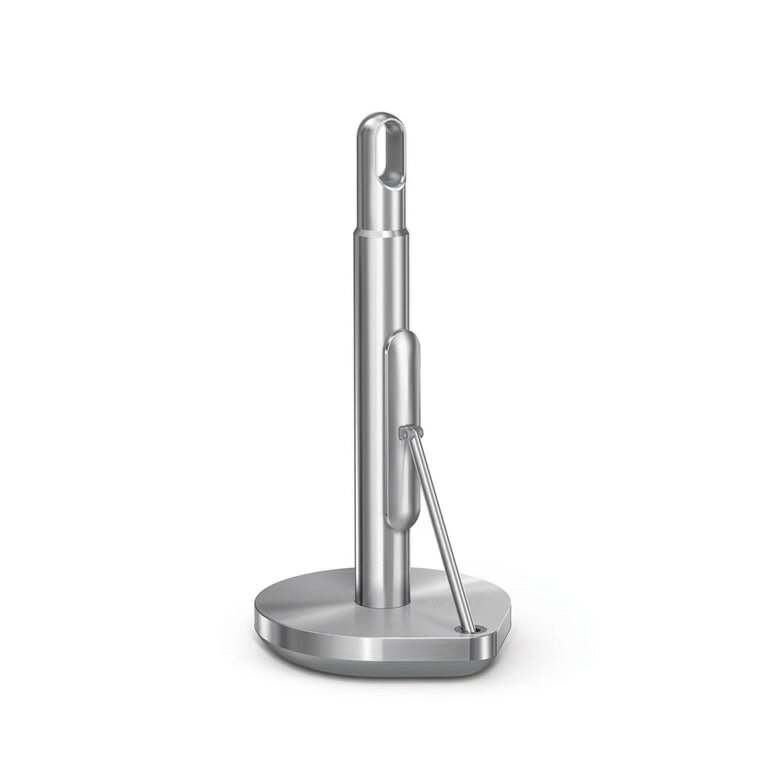 【正規品】 シンプルヒューマン simplehuman テンションアーム ペーパータオルホルダー シルバー KT1203 シンプル ヒューマン キッチンペーパー ホルダー 片手で切れる スタンド コストコ