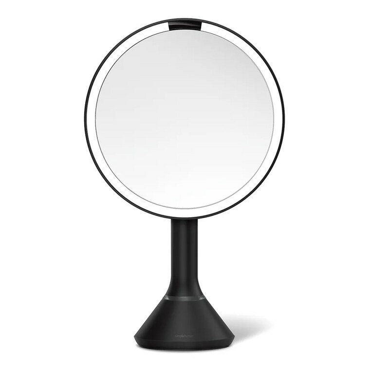simplehuman (シンプルヒューマン) センサーメイクアップミラー ブライトネスタッチコントロール マットブラック CW3064 00307 シンプル ヒューマン 鏡 化粧 メイクアップ 女優ミラー 卓上 ライト付き 丸 おしゃれ [3]