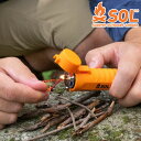 電子ライター USB 充電式 SOL エスオーエル ファイヤーライト フューエルフリーライター 防水ケース付き LEDライト 登山 アウトドア ビバーク サバイバル 災害 避難 遭難 備蓄 13712(4)