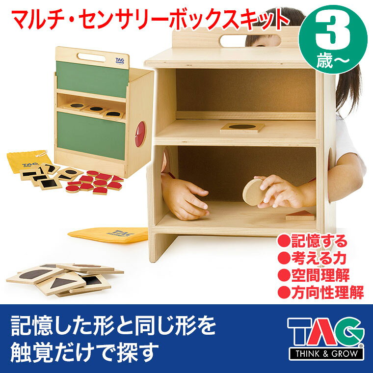 【エントリーで最大100%バック】 TAG マルチ・センサリーボックスキット TGMSC12 知育玩具 おもちゃ 保育 保育園 幼稚園 木製 一歳 1歳 2歳 3歳 4歳 5歳 6歳 誕生日 プレゼント 保育教材 発達支援 知育教材 指先知育 知育おもちゃ おうちモンテ モンテッソーリ教育 幼児教育 2