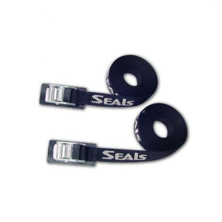 サンワショッピングの【エントリーで最大100%バック】 カヤック 車載 SEALS(シールズ) ルーフラックカムストラップ 365cm(12フィート) 2本セット タイダウン ベルト ストラップ 車 屋根 ルーフトップ ルーフ ボート 40741｜アングル3