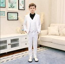 【送料無料】 子供服 男の子スーツ 子供 上下セット ジュニア キッズスーツ フォーマルスーツ 子供スーツ セットアップ 6点セット ジャケット+ズボン+ベスト...