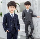 【送料無料】 男の子用 スーツセット 子供スーツ キッズ服 男の子スーツ 子供服 フォーマルスーツ 5点セット ジャケットセット 上下セット ネイビー グレー 3デザイン 小学生 紳士服 母の日 宮参り 七五三 春 夏 秋 冬 90 100 110 120 130 140 150 160 170