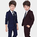 【送料無料】男の子スーツ セットアップ 子供スーツ 紳士服 キッズ服 フォーマルスーツ 子ども キッズスーツ スーツセット 子供服 ジュニア 2色 男の子服 ジ...