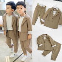 【送料無料】キッズ服 男の子服 キッズスーツ 子供スーツ フォーマルスーツ 男の子スーツ 赤ちゃん 入学式 卒業式 セットアップ 子供服 ベビースーツ こども ...