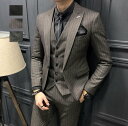 【送料無料】メンズスーツ 結婚式スーツ カジュアルスーツ 一つボタン 3ピース スリーピース 上下 スタイリッシュスーツ 卒業式 入学式 ビジネススーツ 男性 ...