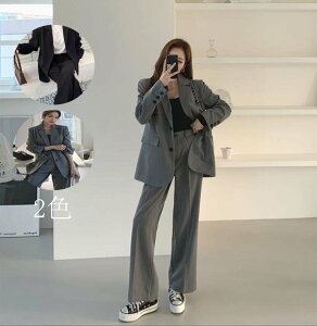 ハイウエスト ジャケット+ガウチョパンツ ワイドパンツ 2ピーススーツ スーツ レディーススーツ エレガント 一つボダンスーツ 2点セット 結婚式 二次会 卒業式 フォーマルスーツ 着痩せ OL 通勤 成人式 スーツセット カジュアルスーツ ママ セレモニースーツ 長袖 30代 40代通販