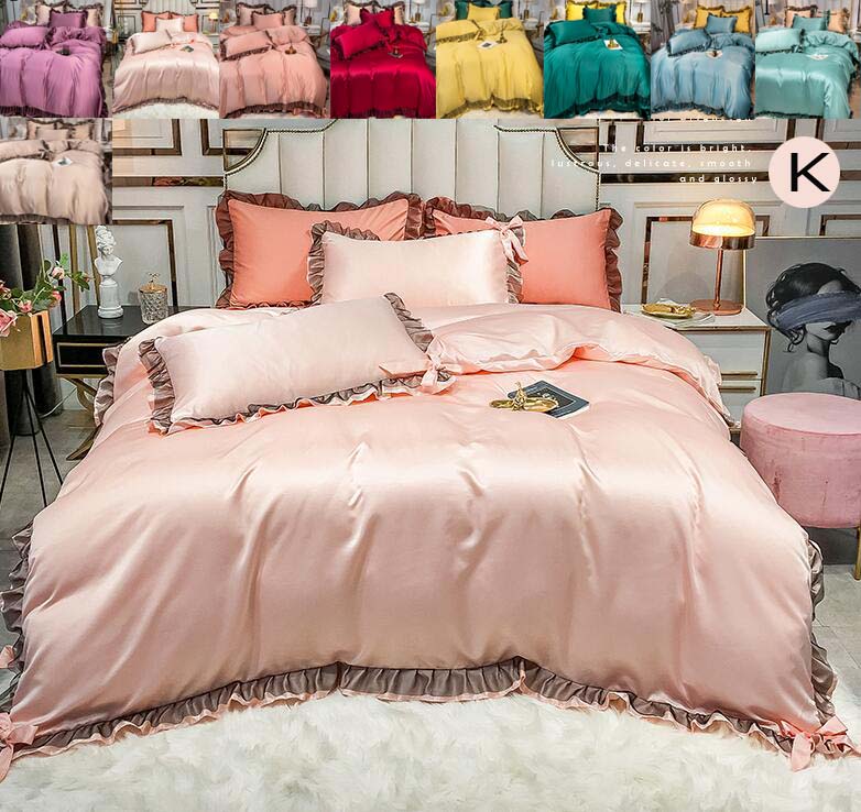 【送料無料】掛ふとんカバー 掛け布団カバー 4点セット 掛布団カバー キング ベッドカバー 敷き布団カ..