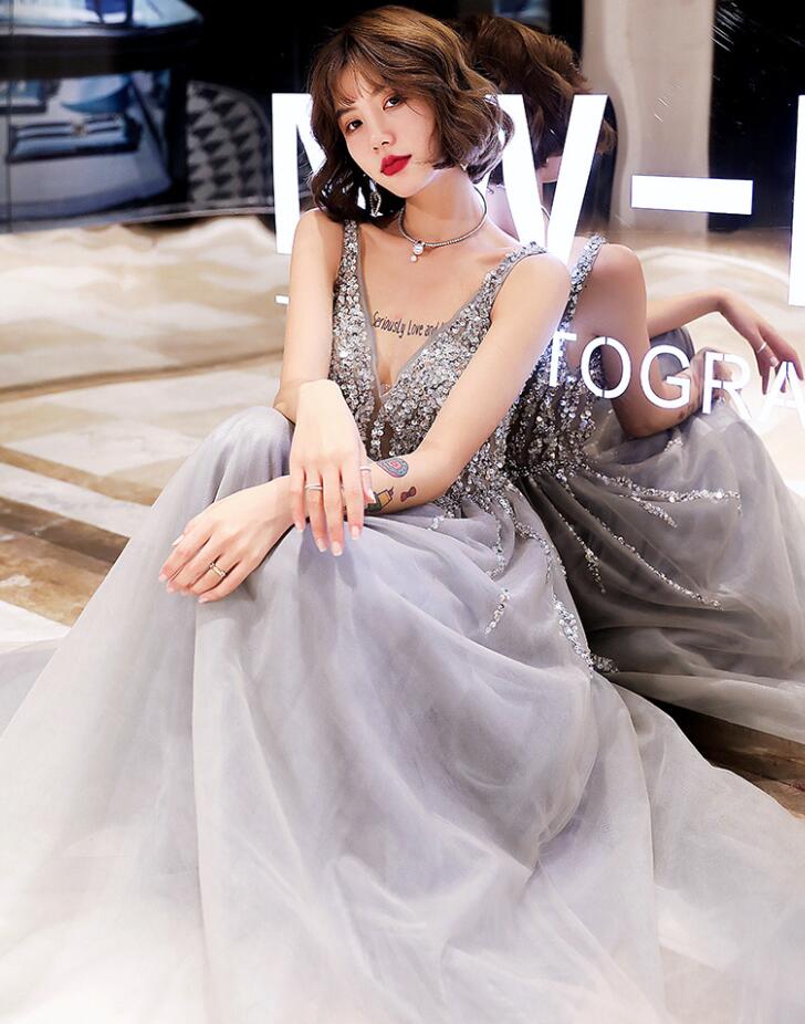 【高品質】セクシー 吊りワンピース 上品 花嫁の介添え人 メッシュ 花嫁 宴会 パーティードレス 演出 謝恩会 華やか ゴージャス 結婚式 着痩せ 袖なし ノースリープ マキシ丈ワンピース ウエディングドレス プリンセスライン 忘年会 司会 成人式 女子会 ファスナー キラキラ 3