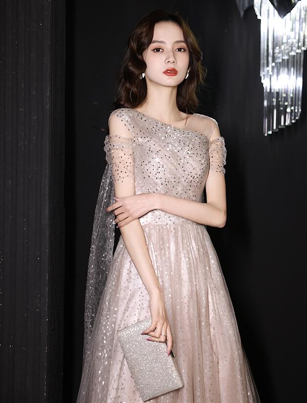 高級感 Aラインドレス ロングドレス 演奏会ドレス パーティードレス 結婚式 二次会...