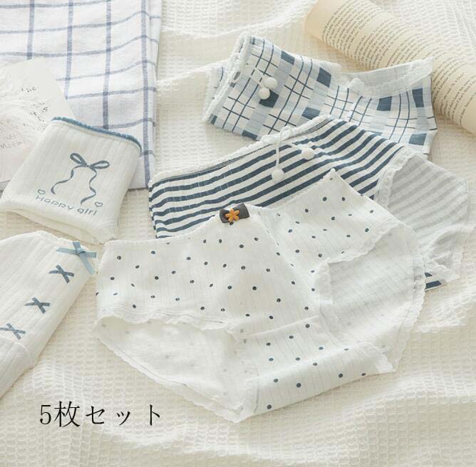 インナー 女性用 5タイプ パンツ 三角 5枚セット パンティ 超可愛い ファッション ショーツのみ すっぽ..