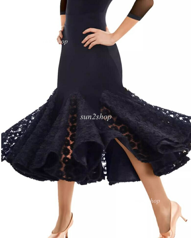 【送料無料】社交ダンススカート ダンスウェア 社交ダンス衣装 高級感 スカートのみ フラメンコ ダンド..