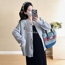 【送料無料】マタニティ セットアップ 2点セット ロングワンピース マタニティウェア 妊娠服 ワンピース 冬 ジャケット スリット 冬 部屋着 マタニティワンピ...