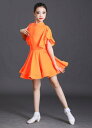 バレエレオタード ステージ衣装 子供バレエ キッズダンス ワンピース ダンス服 ダンスウェア 女の子 子供ダンス 衣装 バレエダンス チュチュ 丸襟 ジュニア ...