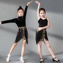 ラテンダンス 子供 ダンス衣装 キッズダンス 2点セット ダンスウェア 女の子 バレエレオタード ステージ衣装 バレエダンス トップス バレエレオタード+スカー...