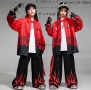【送料無料】ダンス衣装 子供 韓国 3点セット 女の子 男の子セットアップ チアガール キッズ パンツセット チア キャミソール 小物付き k-pop ファッシ...