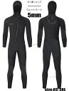 【送料無料】5mm ウェットスーツ メンズ ダイビング サーフィン バックジップ マリンスポーツ フルスーツ 防寒保温 ダイビングスーツ 男性 セミドライ おし...