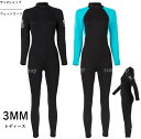 【送料無料】3mm ウェットスーツ 女性 バックジップ ダイビング マリンスポーツ 連体水着 プロ おしゃれ 長袖 ダイバー レディース サーフィン ダイビング...