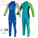 【送料無料】2.5mm ウェットスーツ 連体水着 ジュニア マリンスポーツ セミドライ 子供 ダイビングスーツ プロ キッズ 水遊び 女の子 バックジップ ダイ...