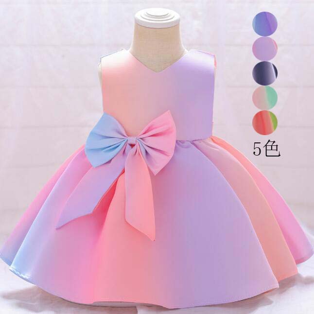 Rakuten - 子どもドレス リボン 可愛い プリンセス キッズドレス ワンピース ノースリーブ 子供ドレス ジュニアドレス 子供服 女の子 フォーマル パーティードレス イベント ファスナー 演奏会 ピアノ 卒業式 音楽会 七五三 演出ドレス 結婚式 お祝い 誕生日 プレゼント dress 80~120cm