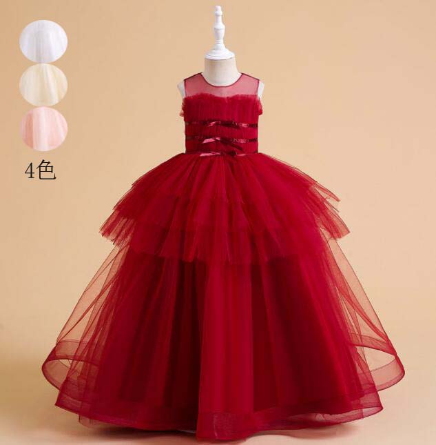 プリンセス ワンピース ノースリーブ 子供ドレス ジュニアドレス 子どもドレス 可愛い キッズドレス 子供服 女の子 フォーマル パーティードレス イベント ファスナー 演奏会 ピアノ 卒業式 音楽会 七五三 演出ドレス 結婚式 お祝い 誕生日 プレゼント dress 120cm~170cm